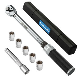 【送料無料】GOYOJO トルクレンチ プレセット型 ダイヤ交換用7点セット 差込角(1/2インチ) 20-210N.m 両回転対応 トルク精度 ±3% 自動車用、自電車、オートバイ、機械の整備 タイヤ交換 作業工具