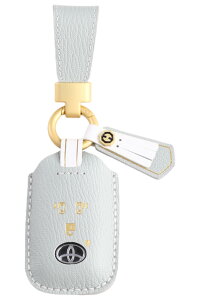 【送料無料】くすみカラー トヨタ ライズ ダイハツ ロッキー 新型タフト 本革 キーケース RAIZE ROCKY TAFT キーカバー 新型 スマートキーケース 納車祝い かわいい (レディース / 4ボタン くすみ