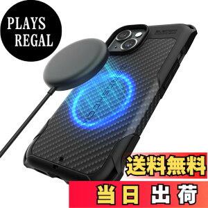 �y���������z�G���R�� iPhone15 �P�[�X ZEROSHOCK �}�O�l�b�g���� �ϏՌ� �Ռ��z�� �l�p�_���p�[ �O���b�v�f�U�C�� �X�g���b�v�z�[���t�� �u���b�N PMWA23AZEROG2BK