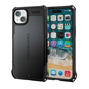 yzGR iPhone15 Plus P[X ZEROSHOCK ϏՌ Ռz lp_p[ njJ\ _uC[\ ՌztBt Xgbvz[t ubN PM-A23BZEROBK