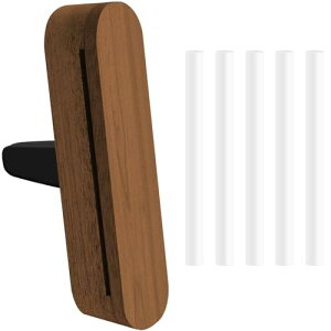 【送料無料】UYTON アロマディフューザー 車用 クリップ式アロマホルダー カーディフューザー アロマディフューザー 車用芳香剤詰替用 リフィル 天然の木 車アロマ ドライブ アロマクリップ