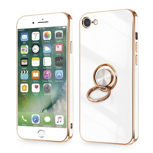 yziPhone SE P[X iPhone SE2/3 iPhone8/7 P[X Ot ϏՌ ACtHSE2/SE3 O Jo[ 360°] X^h@\ TPU ԍڃz_[Ή 4.7C` Yی Xgbvz[t