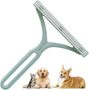 【送料無料】Usblom 抜け毛取り 毛玉取り ホコリ取り 猫 犬用クリーナー ペット毛 掃除ブラシ 布団 カーペット 衣類 寝具 シート ソファー用 ほこり取り お手入れ用品 洋服ブラシ 木材 (グリー