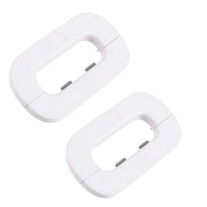 【送料無料】LIKENNY 冷蔵庫 ドアロック ベビーガード チャイルドロック 冷蔵庫引き出しロック 安全ロック 冷蔵庫ドアストッパー 地震対策 いたずら防止 多機能 (ホワイト 2個セット)