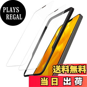 �y���������z�G���R�� iPhone 14 / 13 / 13Pro �p �K���X�t�B���� 2���Z�b�g �K�C�h�g�t�� �d�x10H �ϏՌ� �Ռ��z�� ZEROSHOCK ��b���h�o�@�\�t�� [��b���Ƀz�R�������荞�܂Ȃ�] �N���A �ȈՃp�b�P