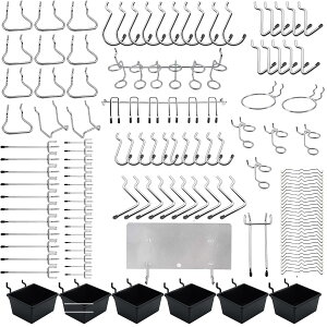 【送料無料】156個 有孔ボード パンチングボードフック 専用T型フック 有孔ボード リングフック メッシュフック ゆうこうぼーど フック 穴 ピッチ ボードフック 厚さ 1-6mm ボード 対応 穴 ピ