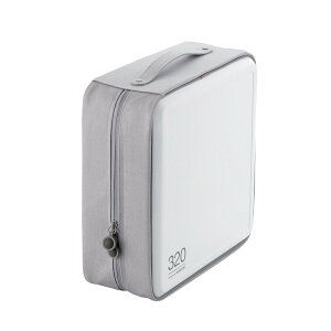 【送料無料】エレコム CD/DVDケース/セミハード/ファスナー付/320枚入/ホワイト