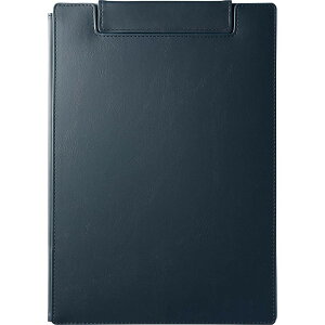 【送料無料】キングジム クリップボード レザフェス 合皮 カバー付 A4ヨコ ネイビー 1932LU-NV
