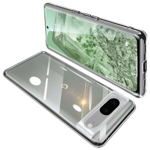 【送料無料】Google Pixel8 ケース クリア 全透明 グーグル ピクセル 8 スマホケース 耐衝撃 カバー TPU素材 薄型 ストラップホール付き 落下防止 滑り止め (透明)