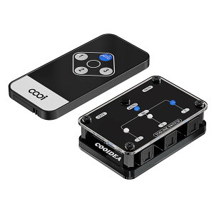 【送料無料】Cooidea SPDIF/TosLink 光デジタルスイッチャーは自動切り替え機能、3 入力と 1 出力、ワイヤレスリモコン付き、192k/24ビットをサポート PCM2.0、DTS、Dolby-AC3に対応しています 光ファイ