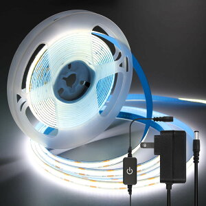 yziNextStation COB LEDe[vCg x Px 12V 5m e[vCg tLVu 320LEDs/m \ ؒf\ ʃe[v 8mm cob e[vƖ A^u^[t h DIY F