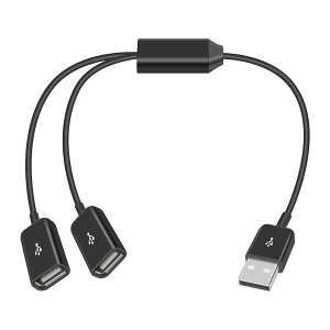 yzDuttek USBҕ򉄒P[u USB2.0 Xvb^[ Y^P[uA2 in 1 USB2.0 Type A 1 IXfAX Y Xvb^[GNXeVP[uA`bv