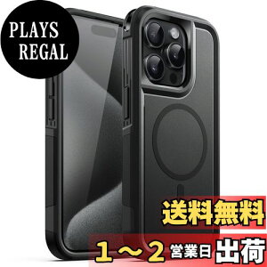 yzJETech iPhone15ProMax 6.7C`pi15 Pro Maxj P[X MagSafeΉ ϋv ȓdی ϏՌ }Olbg^tJo[ (ubN)