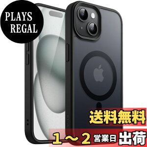 yzJETech iPhone 15 Plus 6.7C`p }Olbg P[X MagSafeɑΉ ̃}bgw ^ ϏՌ Jo[ (ubN)