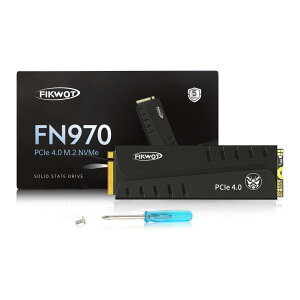 yzFikwot FN970 SSD 2TB M.2 2280 PCIe Gen4 x4 NVMe 1.4 Internal SSD with Heatsink Tested PS5 R:7400MB/s W:6800MB/s DRAM Cache 5 Years Warranty