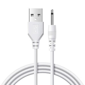 【送料無料】YFFSFDC ハンディマッサージャー用USB充電ケーブル 交換用 1m充電ケーブル 吸うやつのコード 高速DC充電ケーブル デンマ充電コードなどにも対応 直径2.5mm、長さ17mm 電マアタッチメ