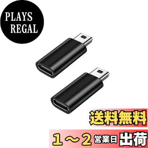 yzYFFSFDC USB C to ~jUSB ϊA_v^ 2Zbg USB C (X) - Mini USB(IX)A_v^[ USB Mini BIXto USB C ϊRlN^ [dƃf[^] ϊA_v^[ (ubN)