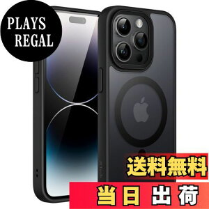 yzJETech iPhone 14 Pro 6.1C`p }Olbg P[X MagSafeɑΉ ̃}bgw ^ ϏՌ Jo[ (ubN)