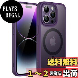 yzJETech iPhone14ProMax 6.7C`p (14 Pro Max) }Olbg P[X MagSafeɑΉ ̃}bgw ^ ϏՌ Jo[ (fB[vp[v)