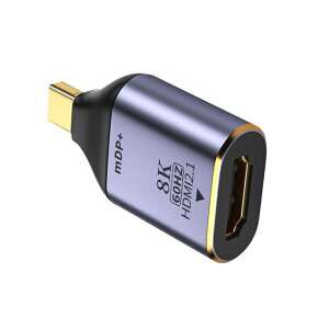 yzNFHK Mini DisplayPort 1.4 \[X - HDMI 2.0 fBXvC 8K 60hz UHD 4K Mini-DP - HDMI IX j^[ A_v^[ RlN^[