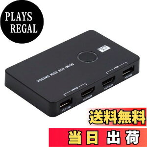 yzNFHK KVM USB 2.0 & HDMI 4K XCb`ZN^[ fAPC Lj^[ HDTV USB|[gL[{[h}EXXLi[v^[