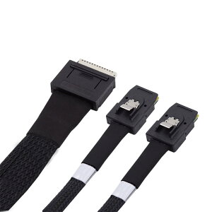 yzNFHK 50cm PCIe SFF-8611 8[ fA SFF-8087 4x SSD f[^pANeBuP[u