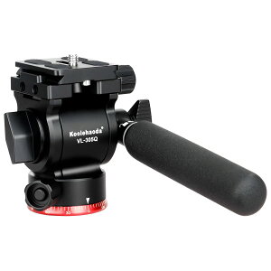 【送料無料】Koolehaoda フルードビデオ雲台2WAY雲台 小型カメラ雲台1/4"ネジ付き 360°回転可能、耐荷重3キロ フラットベース アルミニウム製 - VL305Q