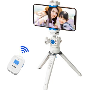 【送料無料】スリック SLIK スマホ三脚 レプトスポケット R ホワイト Bluetoothリモコン付属 カンタン取付スマホホルダー iPhone/Android対応 LPTSPKTRWH