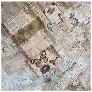 【送料無料】デザインペーパー コラージュ 素材 詰め合わせ Arpaper ペーパー ヴィンテージ 背景紙 紙もの 素材紙 シール ノート レトロ ブック 女の子 かわいい 100枚 大容量 紙素材 コラージ