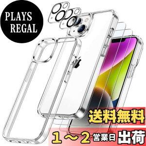 yzJETech 5 in 1 iPhone 14 Plus 6.7C`p P[Xtی 2tB+2JYtBt ΂݂Ȃ Sʕی KXtB ϏՌJo[ (NA)