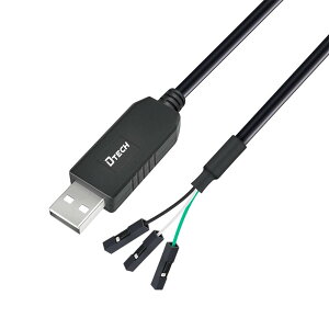 yzDTECH USB TTL VA ϊ P[u 3.3V 1m FTDI `bvZbg 3s 2.54mm sb` X RlN^ FT232RL USB TTL VA Ro[^[ P[u Windows 11 10 8 7 Linux Mac