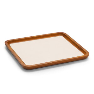 【送料無料】Woodten 大さい木製ジュエリートレイ、アクセサリートレイ ジュエリー収納 木製小物トレー ジュエリー展示トレー、(大きい, オフホワイト)