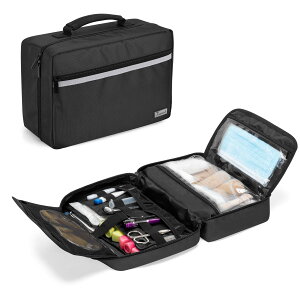 【送料無料】Trunab 救急バッグ メディカルバッグ 持ち運び便利 (ブラック)