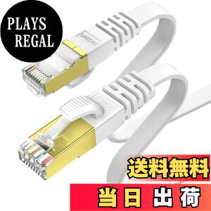 yz30m KASIMO LANP[u CAT7 tbg ^ 10Gbps 600Mhz/s  LlanP[u STP c ܐ܂h~ RJ45 wifiP[u JeS[7 tbgP[u (30m, zCg)