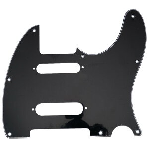 【送料無料】Musiclily Pro 8穴SS テレキャスターピックガードFender American/Mexican Deluxe Nashville Teleエレキギター用、ブラック3P