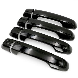 【送料無料】Meliore 社外 ランクル プラド 150系 ドア ハンドル カバー ブラック トヨタ エディション ランドクルーザー 社外 ピアノブラック スマートホール 付き 穴あり