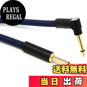 �y���������zFender �P�[�u�� 10' Angled Cable, Blue Dream 0990910073