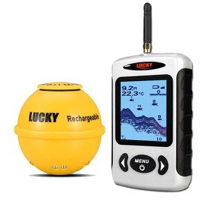 【送料無料】LUCKYLAKER 魚群探知機 ワイヤレス 投げ式 魚探 集魚灯機能付きソーナー 釣り道具 陸釣り 船釣り 磯釣り 深場釣り 夜釣り