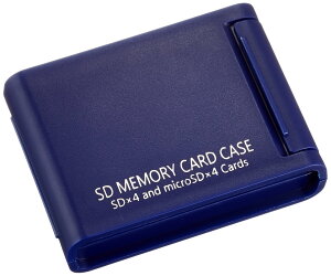 【送料無料】Kenko SDカードケースAS SD4 BU SD/microSD各4枚収納可能 ブルー 704417