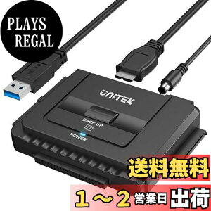 yzUnitek USB-A IDE SATA Ή USB3.0 hCuA_v^[ 2.5/3.5C`HDD SSD whCuɑΉ Ro[^ ő18TB 5Gbps 12V/2AdA_v^[t OthCu f[^]