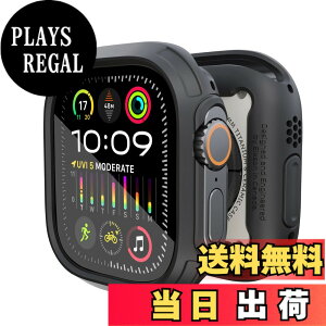�y���������zElkson Apple Watch Ultra 2/1 �o���p�[�P�[�X & �X�N���[���v���e�N�^�[�L�b�g 49mm Quattro Max�V���[�Y ��� �~���^���[�O���[�h ��v �_�� �ϏՌ� �ی�J�o�[ �����K���X�t�� iWatch�p �u��