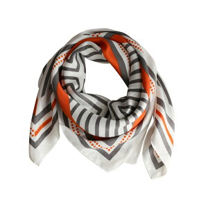 yz[BRMM MIA] 90cm XJ[t fB[X ` VN XJ[t 唻 ʋ s obO I[igp o_i Mtg (Grey Stripe+Orange)