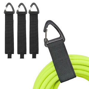 【送料無料】Neyiem 結束バンドとハンガーマジック式 収納ストラップ付き 壁掛け用 三角形バックル 収納 ストラップ ストラップ 結束バンド スチール ナイロン 金属 ポリプロピレン 作業用延