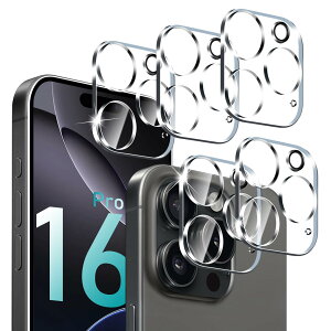 【送料無料】【5枚入り】PRODELI For iPhone 16 Pro/iPhone 16 Pro Max 専用 カメラフィルム 旭硝子素材 耐衝撃 貼り付け簡単 気泡ゼロ 露出オーバー防止 指紋防止 強化ガラス レンズカバー 対応 アイフ