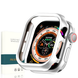 【送料無料】PRODELI For Apple Watch Series 10 46mm 専用 ケース PC素材 キズ防止 取り付け簡単 シンプル 軽量 アップルウォッチ series 10 用 保護カバー (シルバー)