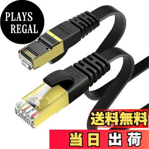 yz7m KASIMO LANP[u CAT7 tbg ^ 10Gbps 600Mhz/s  LlanP[u STP c ܐ܂h~ RJ45 wifiP[u JeS[7 tbgP[u (7m, ubN)
