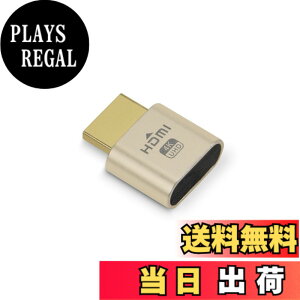 �y���������zRongdeson HDMI �_�~�[�v���O ���z�f�B�X�v���C 4K @ 60Hz DDC EDID �G�~�����[�^�[ �R�l�N�^�A1920x1080 - 4096x2160 ���T�|�[�g - 1 �� �S�[���h