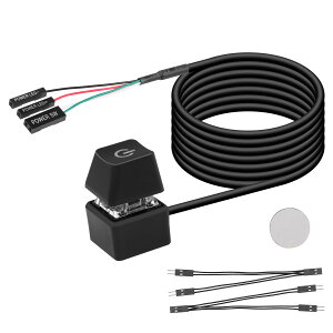 �y���������zSinLoon �f�X�N�g�b�v�E�X�C�b�` �f�X�N�g�b�v�E�R���s���[�^�[�̓d���X�C�b�` �O�������[�g�X�^�[�gPC�}�U�[�{�[�h�d���X�C�b�`�{�^�������P�[�u�� LED�t�� (����)