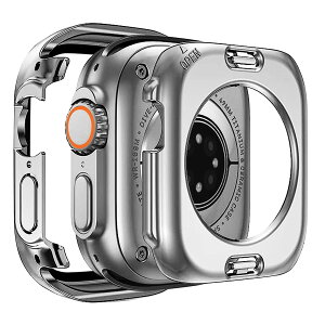 yzTEMEDO Ή Apple Watch P[X Ultra 2/1 AbvEHb` Jo[ PCf h 2 in 1 O̕ی Apple Watch Jo[ Sʕی d\ AbvEHb` P[X ϋv ߗ (49