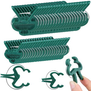 【送料無料】Bestgle誘引クリップ 園芸クリップガーデニング 誘引家庭園芸 簡単支柱誘引クリップ 40本入 トマトナス/果菜栽培、茎、つるを支えたり伸ばしたりする用工具再利用可能な園芸用